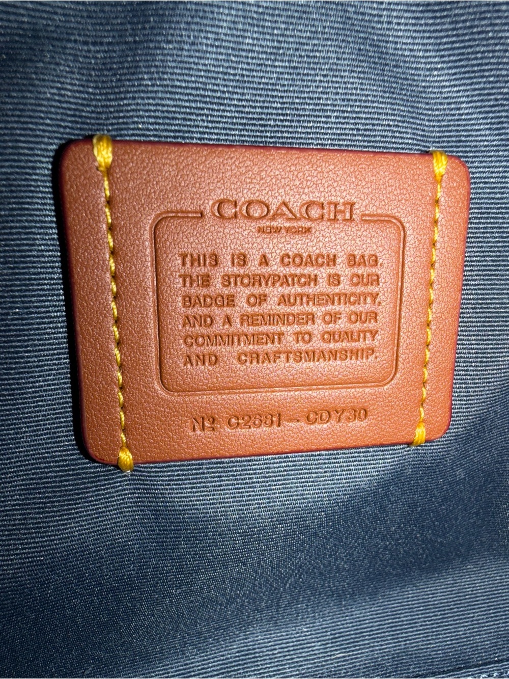 Coach Mini Rowan in Loved Denim - Picture 11 of 13